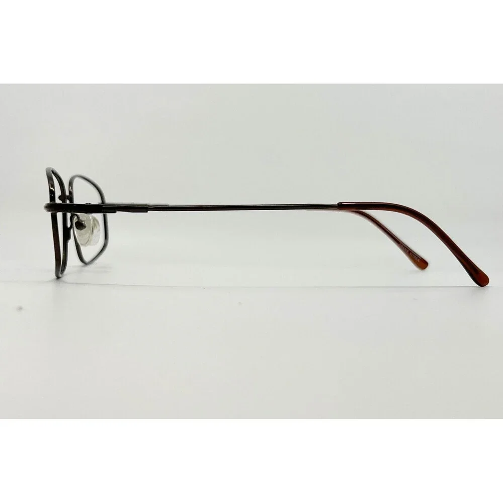 Modern Modzflex MX907 Eyeglasses Mens Brown Oval Full Rim Frames 54-19-140